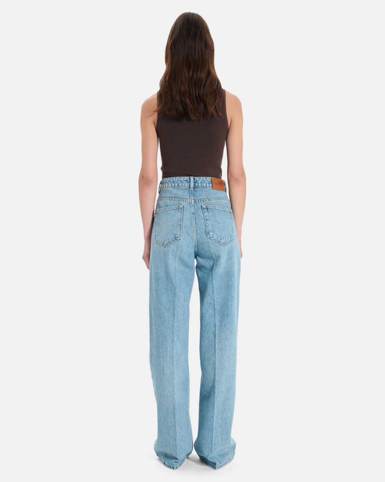 Pamover Jean Vintage blue straight-leg cotton jeans ZAPA