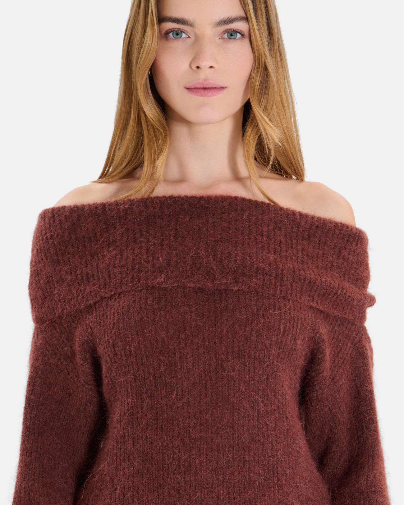 Numa Sweater Chocolate wool knit sweater ZAPA