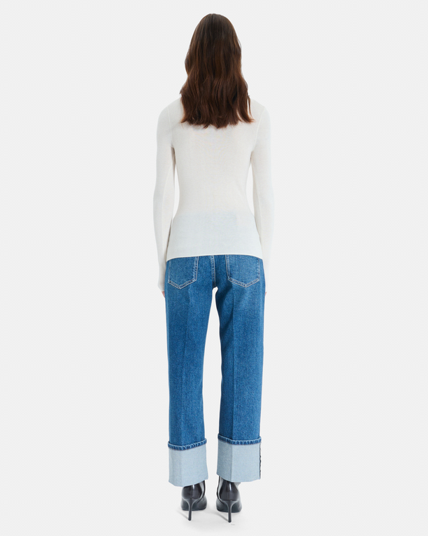 Nord sweater Cream ribbed knit sweater ZAPA