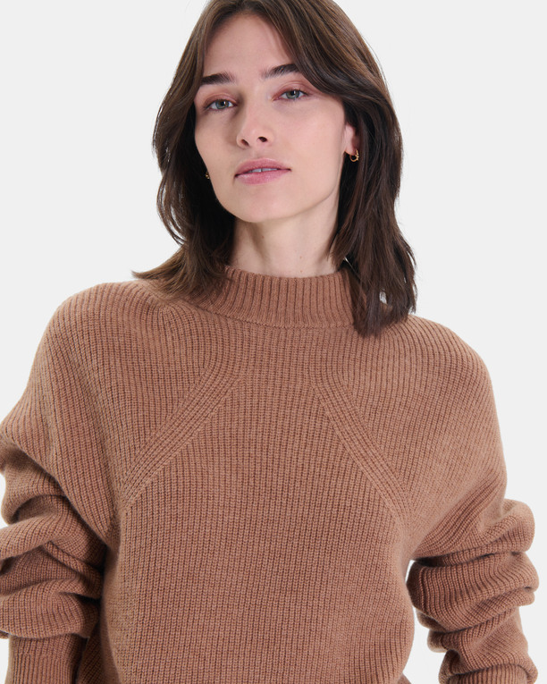 Neila sweater Cinnamon merino wool sweater ZAPA