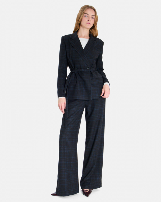 Valy Jacket Belted wool blazer ZAPA