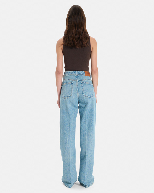 Pamover Jean Vintage blue straight-leg cotton jeans ZAPA