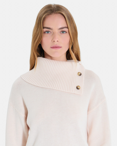 Nayla sweater light beige cashmere v-neck sweater zapa