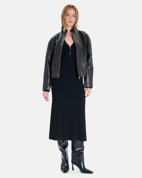Ritassy dress long black dress with long sleeves zapa