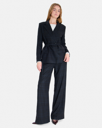 Pleyel trousers Chocolate-colored wide-leg trousers ZAPA