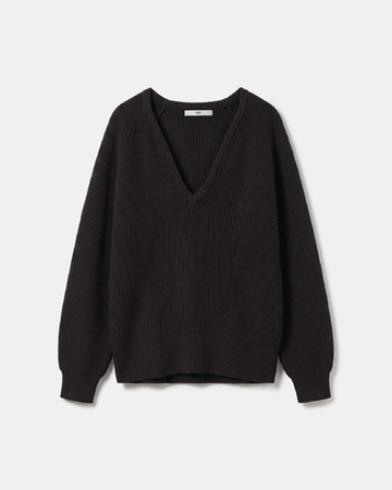 Ness sweater Chocolate merino wool sweater ZAPA