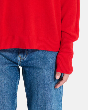 Paco sweater Red cashmere turtleneck sweater ZAPA
