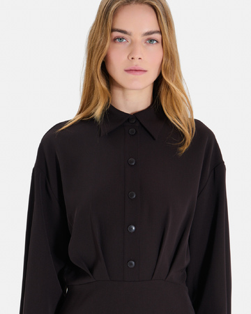 Ralice Dress Chocolate shirt dress ZAPA