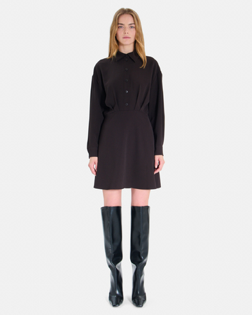 Ralice Dress Chocolate shirt dress ZAPA