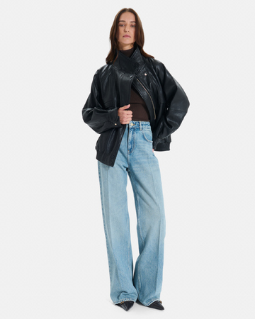 Pamover Jean Vintage blue straight-leg cotton jeans ZAPA