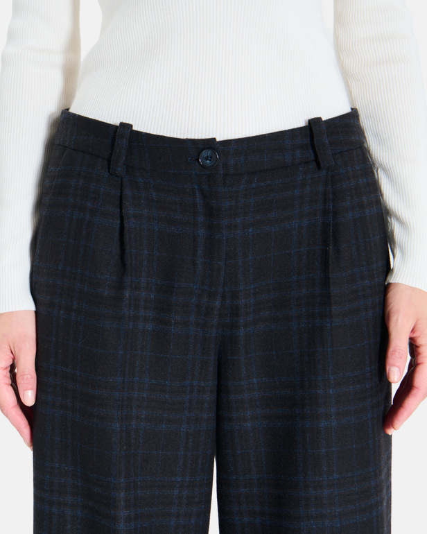 Pleyel trousers Chocolate-colored wide-leg trousers ZAPA