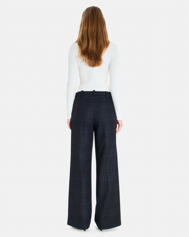 Pleyel trousers Chocolate-colored wide-leg trousers ZAPA