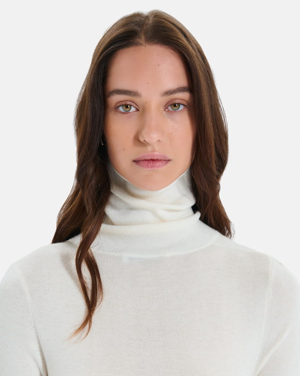 Nord sweater Cream ribbed knit sweater ZAPA