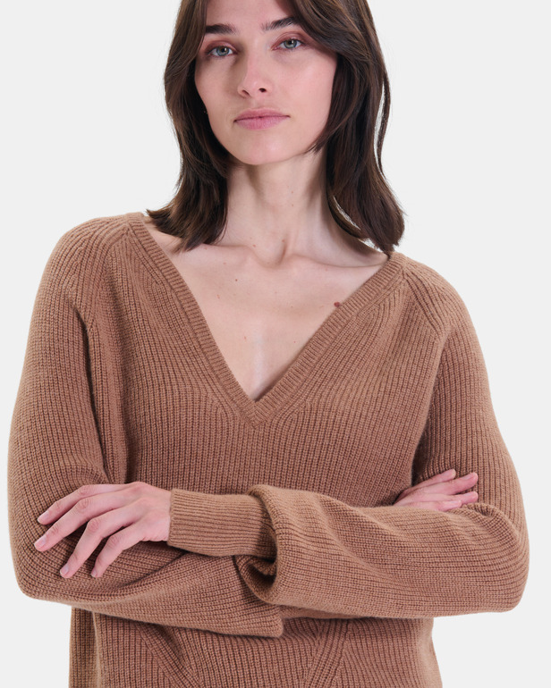 Ness sweater Cinnamon merino wool sweater ZAPA