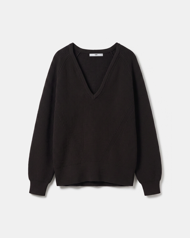 Ness sweater Chocolate merino wool sweater ZAPA