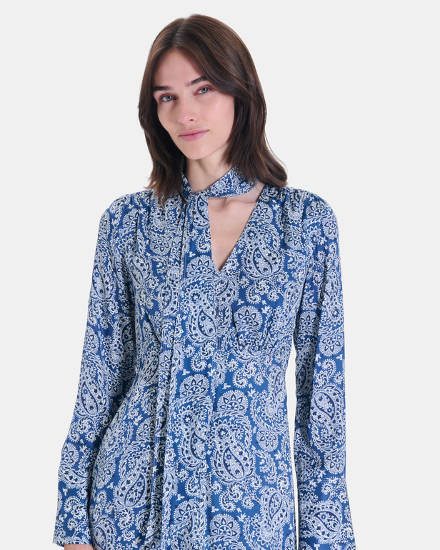 Remila dress Long, flowing dress with a paisley print ZAPA