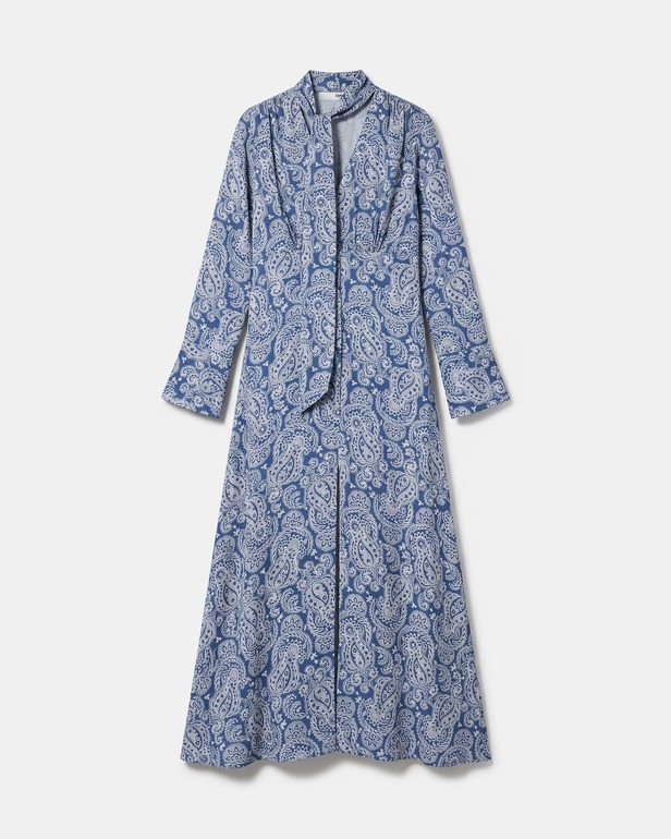 Remila dress Long, flowing dress with a paisley print ZAPA