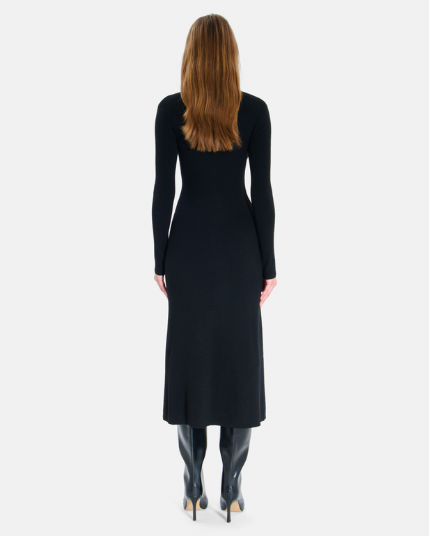 Ritassy Dress Long black dress with long sleeves ZAPA