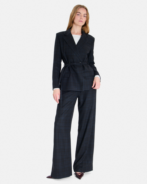 Valy Jacket Belted wool blazer ZAPA