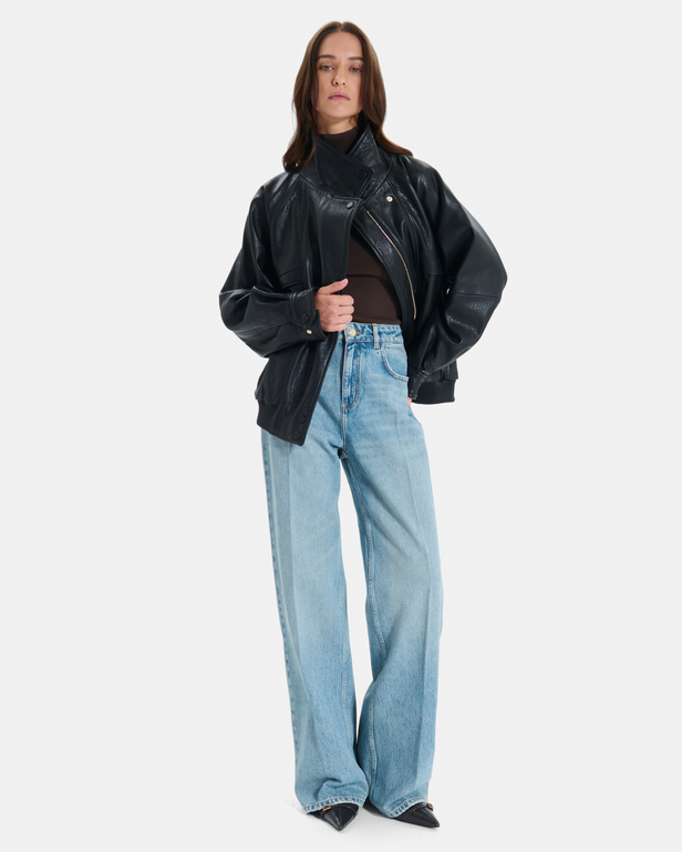 Pamover Jean Vintage blue straight-leg cotton jeans ZAPA