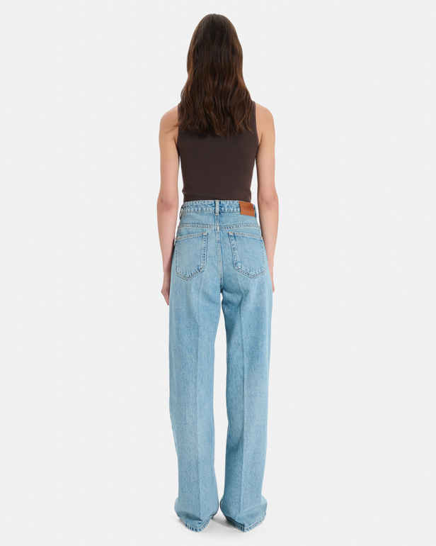 Pamover Jean Vintage blue straight-leg cotton jeans ZAPA