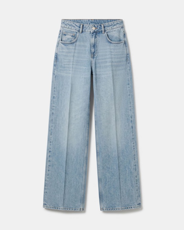 Pamover Jean Vintage blue straight-leg cotton jeans ZAPA